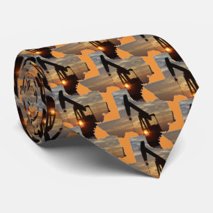 Cravate Pompe d'huile Texas Jack au coucher du soleil