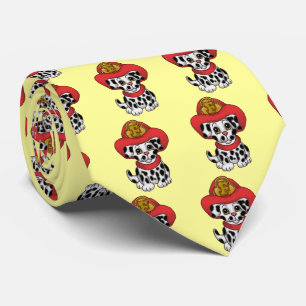 Cravate Pompier Chien Toutou