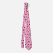 Cravate Pompier Diplôme Pink necktie (Dos)