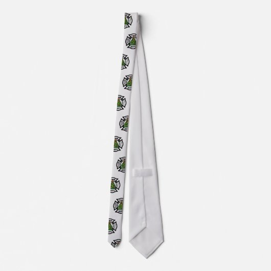 Cravate Pompier Joyeux Noël (Dos)