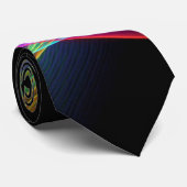 Cravate ponctuelle du gay pride LGBT d'arc-en-ciel (Roulé)