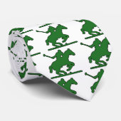 Cravate Poneys britanniques de silhouette de joueur de (Roulé)