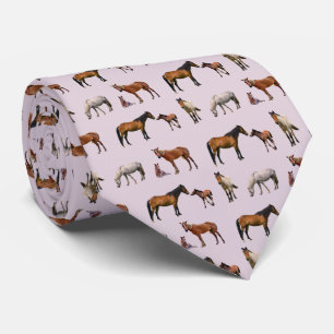 Cravate Pony Party (Rose Dusty)