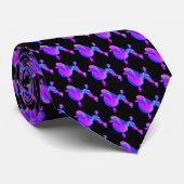 Cravate Poodé Chien mignon rose Silhouette Noir Cou (Roulé)