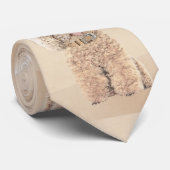 Cravate Poodle Miniature Toy Apricot Crème Chien Brown Art (Roulé)