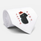 Cravate Poodle Père Noël Paws (Roulé)