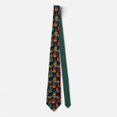 Cravate Poodles on Plaid Necktie (Devant)