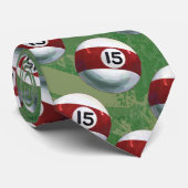 Cravate Pool Ball 15 Motif (Roulé)