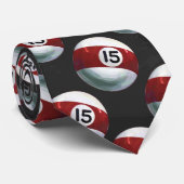 Cravate Pool Ball 15 Motif (Roulé)