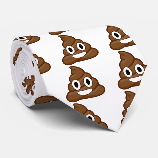 Cravate poop emoji (Roulé)