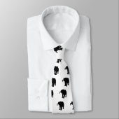 Cravate Pop Art Baby Elephant Silhouette (Attaché)