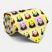 Cravate Pop Art Baby Pandas (Roulé)