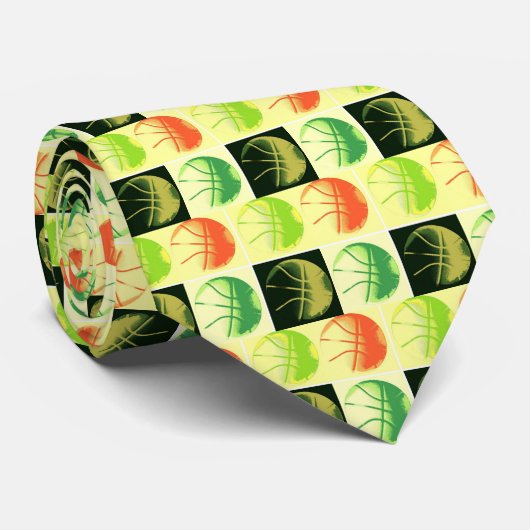 Cravate Pop Art Basket (Roulé)