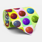 Cravate Pop Art Basketball Necwear (Roulé)