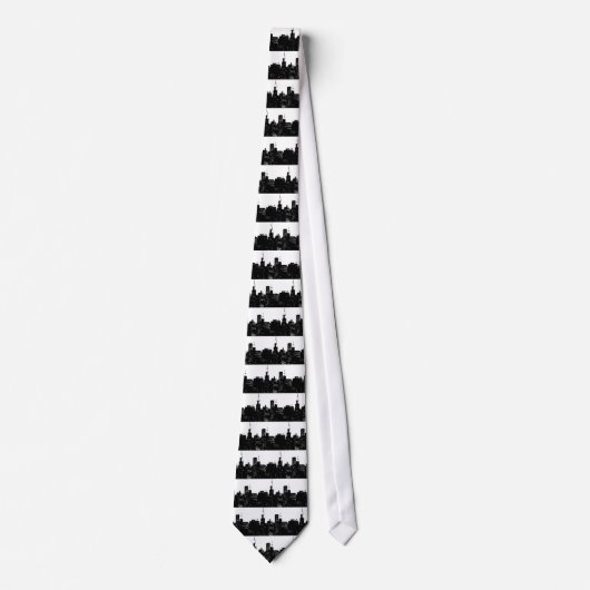 Cravate Pop Art Black & White New York (Devant)