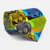 Cravate Pop Art Grey Wolf (Roulé)