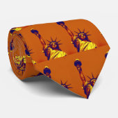 Cravate Pop Art Lady Liberty (Roulé)