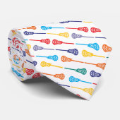 Cravate Pop Art Rainbow Diagonal Sticks Motif (Roulé)