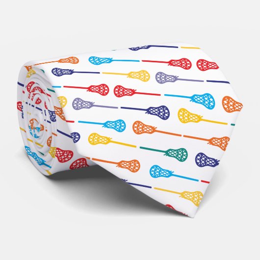 Cravate Pop Art Rainbow Diagonal Sticks Motif (Roulé)