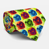Cravate Pop Art Skull (Roulé)