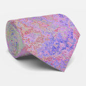 Cravate Pop de Pastel Colorful Encre d'alcool Abstraite (Roulé)