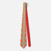 Cravate Pop Of Reds Alternative Motif Diamant (Devant)