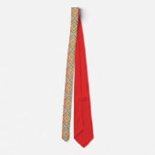 Cravate Pop Of Reds Alternative Motif Diamant (Dos)