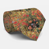 Cravate Poppies de Robert Vonnoh, Impressionnisme Vintage (Roulé)