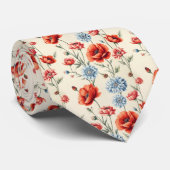 Cravate Poppy et Dahlia (Roulé)
