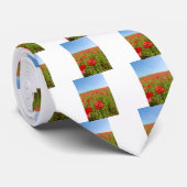 Cravate Poppy field (Roulé)