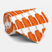 Cravate Popsicle de crème glacée orange (Roulé)