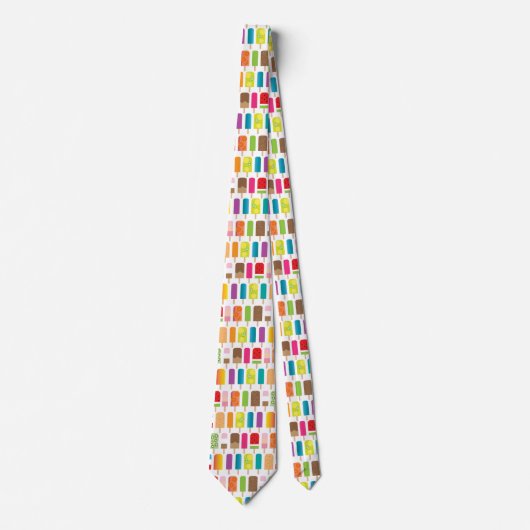 Cravate Popsicles de bonbons à été et barres de crème (Devant)