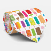 Cravate Popsicles de bonbons à été et barres de crème (Roulé)