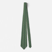 Cravate populaire de motif d'art déco d'or vert (Devant)