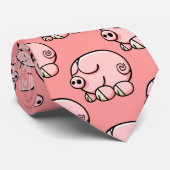 Cravate Porc de bande dessinée (Roulé)