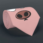 Cravate Porc mignon<br><div class="desc">Petit visage porcin mignon sur votre cravate.</div>
