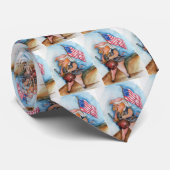 Cravate Porc patriotique (Roulé)