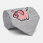 Cravate Porc ; Regard balayé en métal (Roulé)