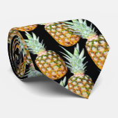 Cravate porcelaine tropicale chic branché (Roulé)