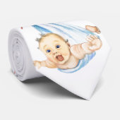 Cravate Porte-cigogne bébé - Cartoo Funny - Bonjour DAD (Roulé)