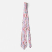 Cravate Porte rose clair Marbre Collection populaire (Devant)