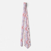 Cravate Porte rose clair Marbre Collection populaire (Dos)