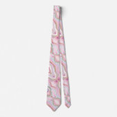Cravate Porte rose clair Marbre Collection tendance (Devant)