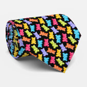 Cravate Portes-bonbons Gummy colorées (Roulé)
