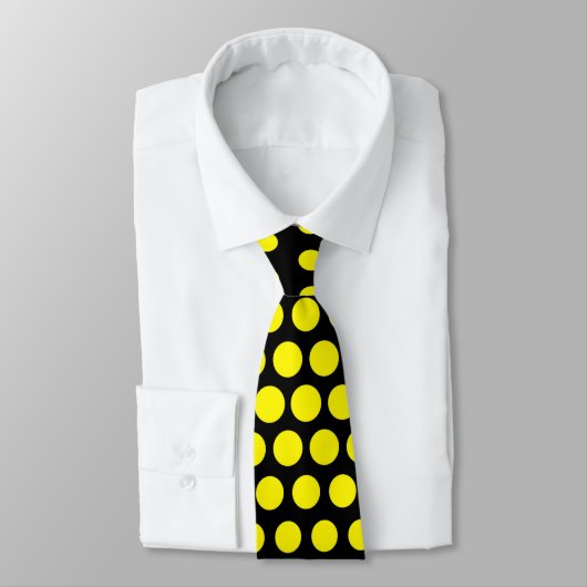 Cravate Portes Techno citron Noir moderne (Attaché)
