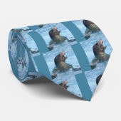 Cravate Portrait California Sea Lion (Roulé)