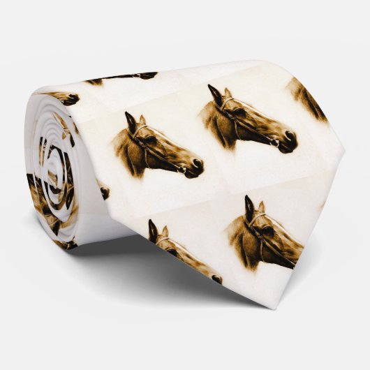 Cravate Portrait de cheval (Roulé)