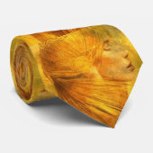 Cravate Portrait de la dame aux teintes d'or (Roulé)