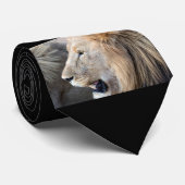 Cravate Portrait de Lion (Roulé)