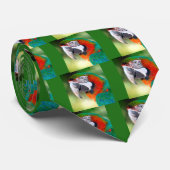 Cravate Portrait de Macaw (Roulé)